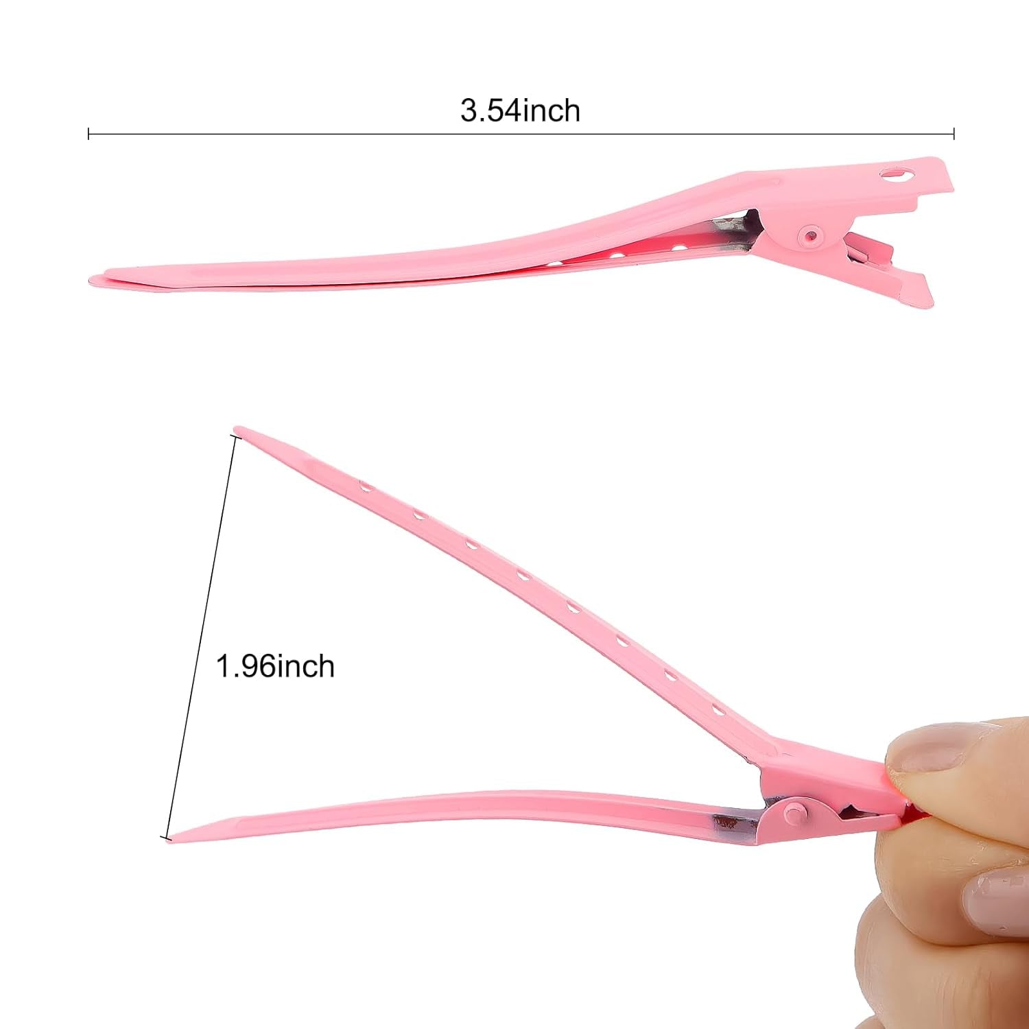 16 Pcs Pink Hair Clips 